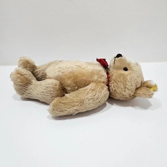 Steiff Plush Honey Cream Colored Jointed Teddy Bear 0201/41 Germany 15" - Picture 8 of 12